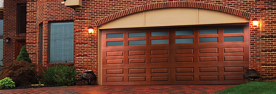 Faux Wood Garage Door